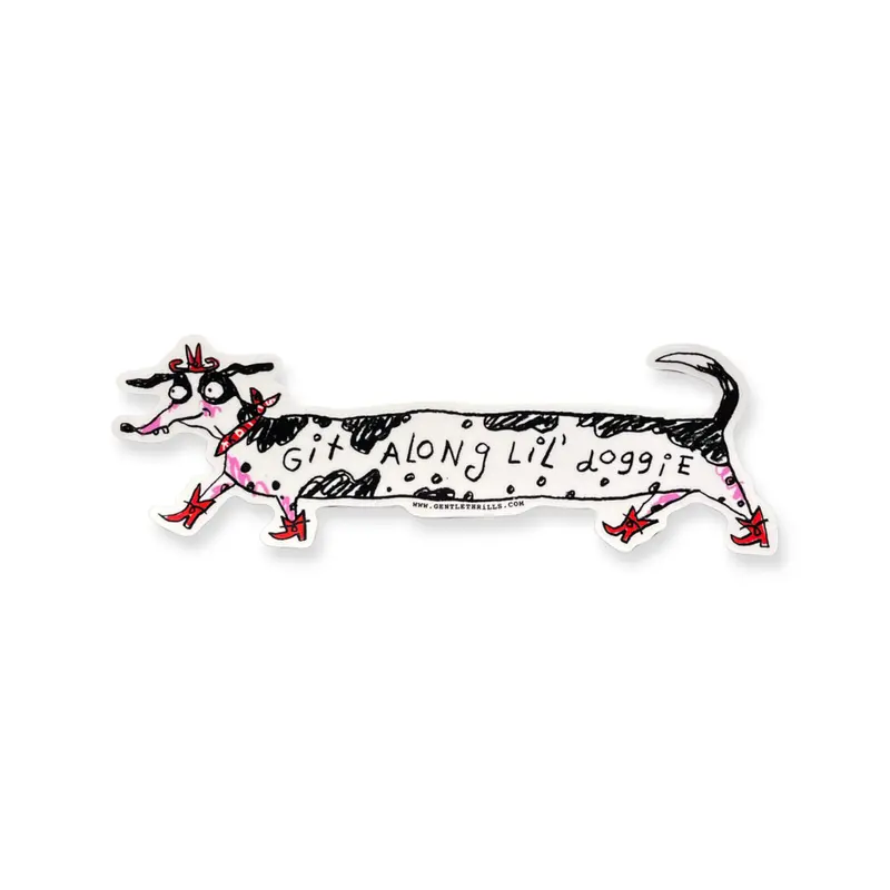 Git Along Lil’ Doggie Cowgirl Sticker