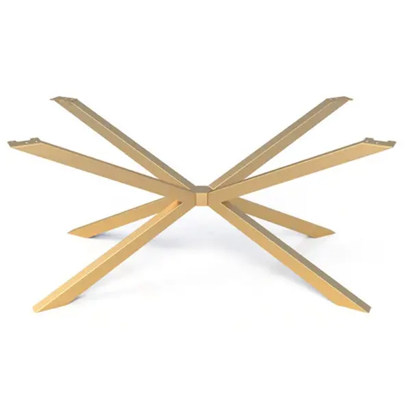 Gold Spider-Style Metal Table Legs – 53″ L × 26″ W × 28″ H, Heavy-Duty Construction (Special Order)