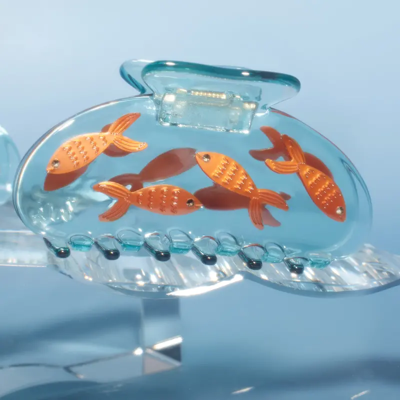 Goldfish-Shaped Acrylic Hair Claw