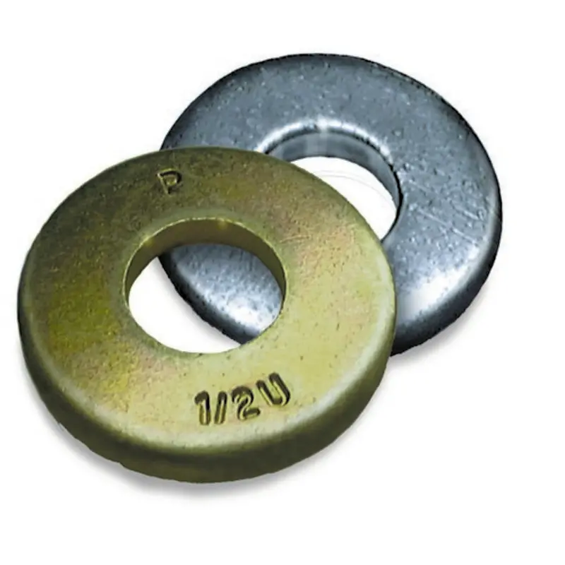 Grade 8 USS Flat Washer – 1/2″ Diameter, Yellow Zinc Coating