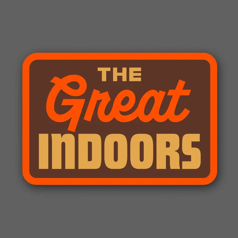 Great Indoors Sticker in Brown and Orange – DDC-330
