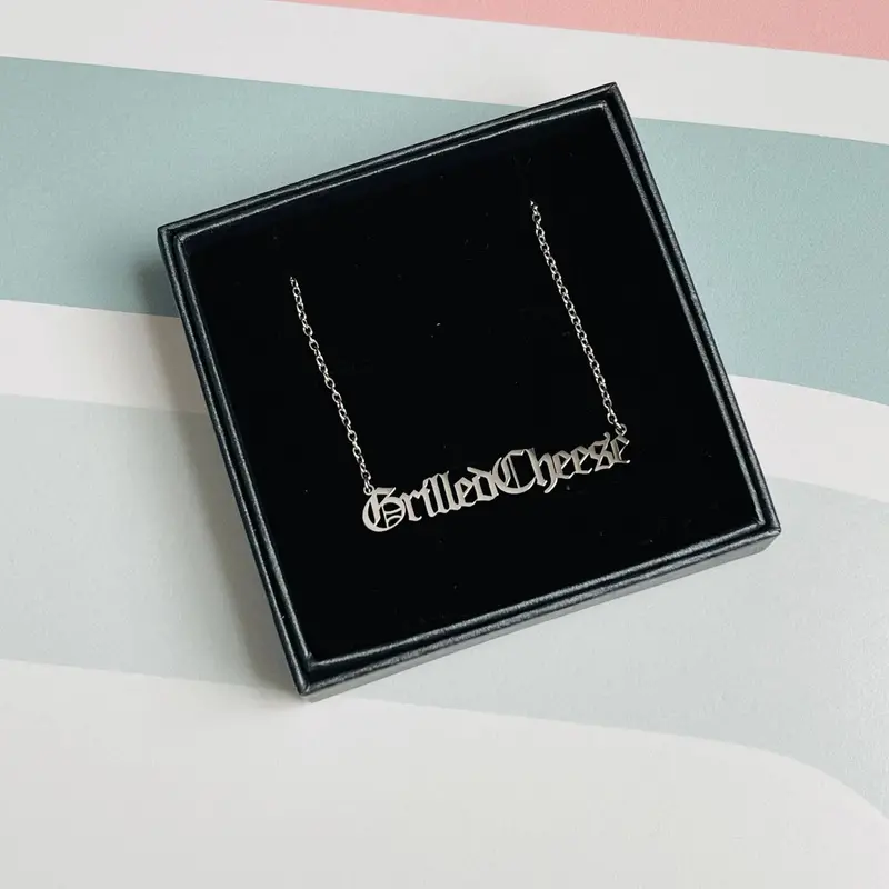 Grilled Cheese Charm Pendant – Sterling Silver