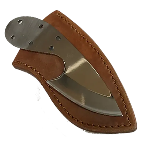Handcrafted Leather Knife Sheath for Elk Skinner (Model SHWW82) – 1.875″ Opening, 4.875″ Length