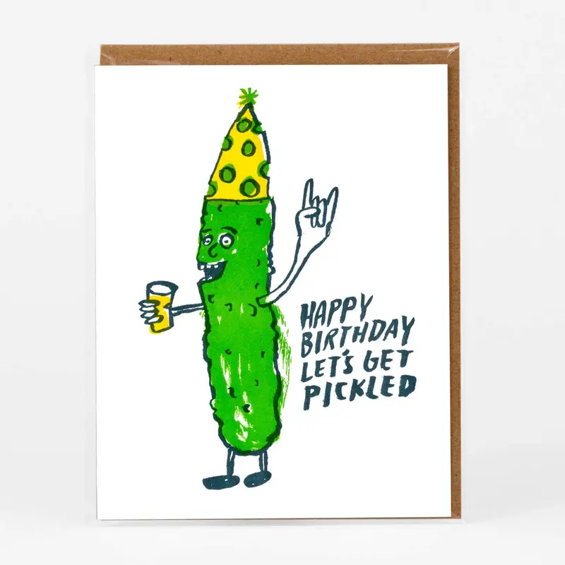 Happy Birthday Drink-Themed Greeting Card