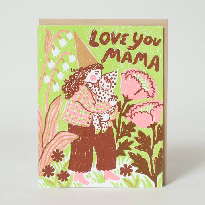 Heartfelt ‘Love You Mama’ Mother’s Day Greeting Card