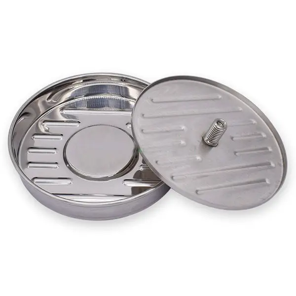 Heavy-Duty Stainless Steel Hamburger Press – Adjustable Thickness, Easy-Clean Design