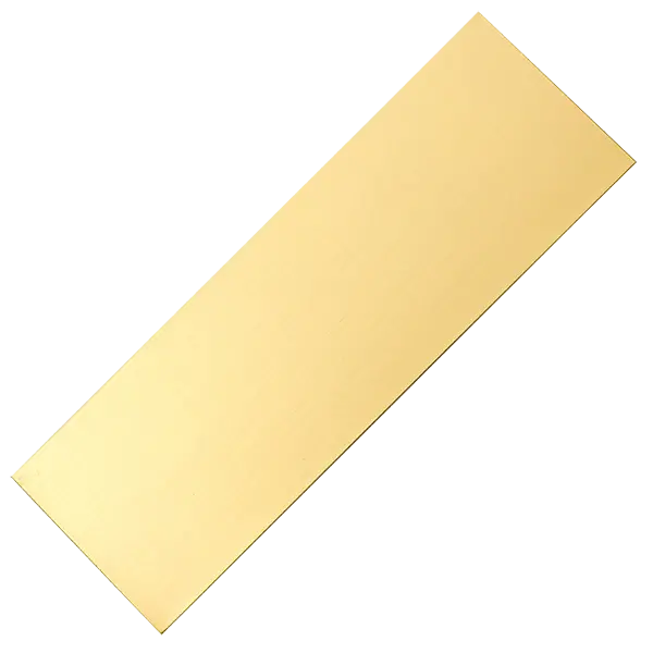 Heavy-Gauge Brass Sheet Spacer – 0.062″ Thick × 2″ × 6″, Durable Scale or Accent Material