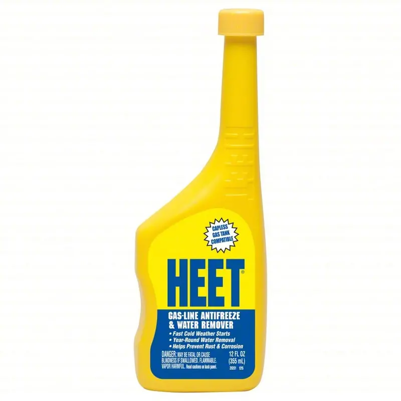HEET Gas-Line Antifreeze and Water Remover – 12 oz Bottle