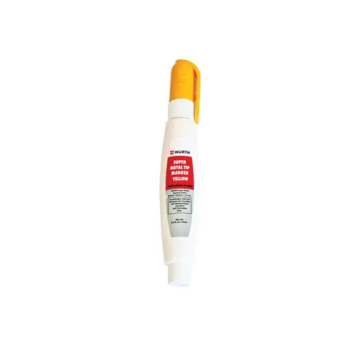 High-Visibility Yellow Marker with Durable Metal Tip