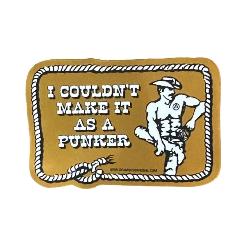 I Couldn’t Make It as a Punker – Reflective Mirror Sticker