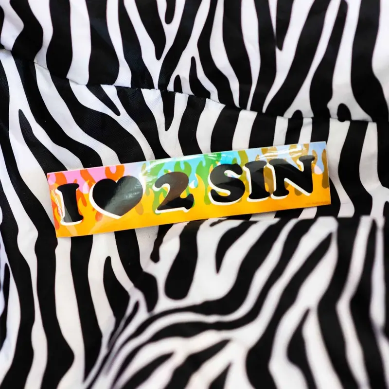 ‘I Love 2 Sin’ Witty Religious Parody Sticker