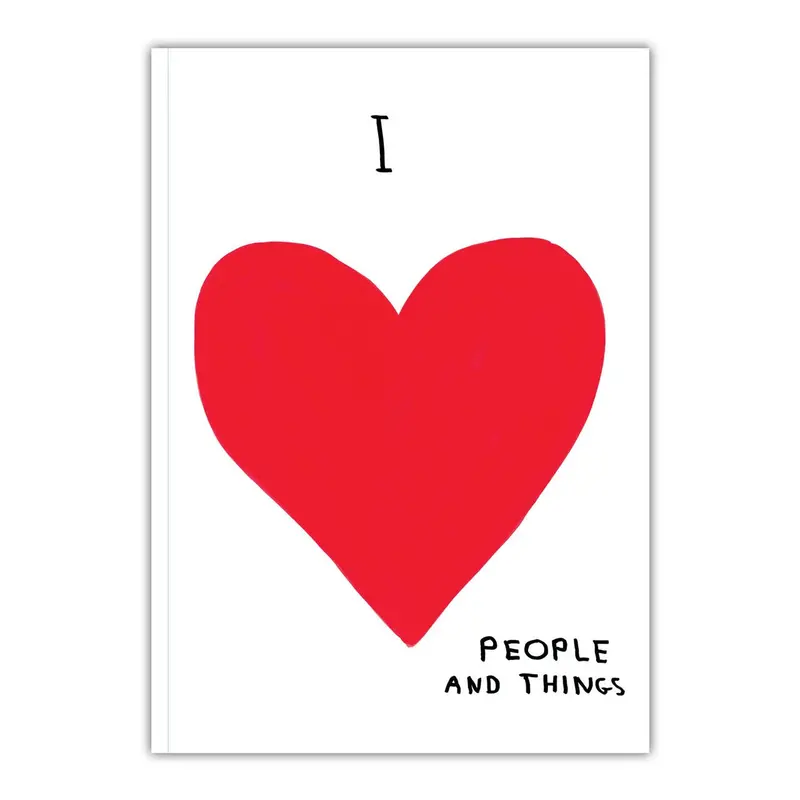 ‘I Love People & Things’ A5 Notebook by David Shrigley