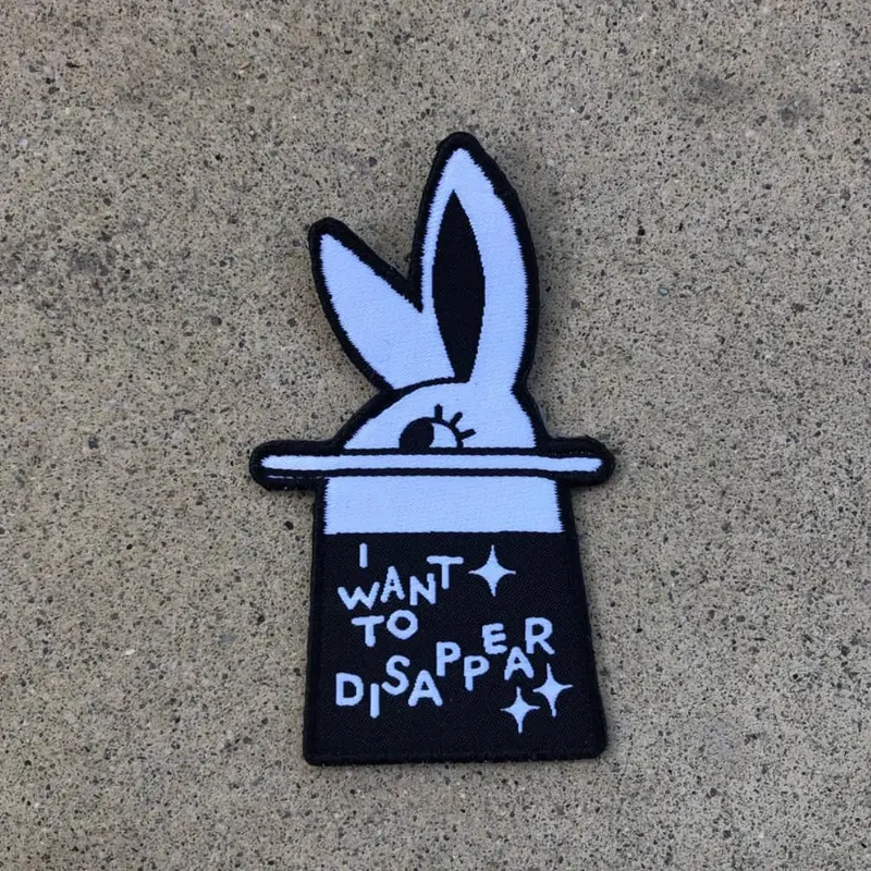 I Want To Disappear Reflective Mood Patch