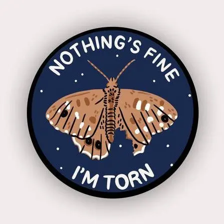 ‘I’m Torn’ Playful Dual-Meaning Sticker