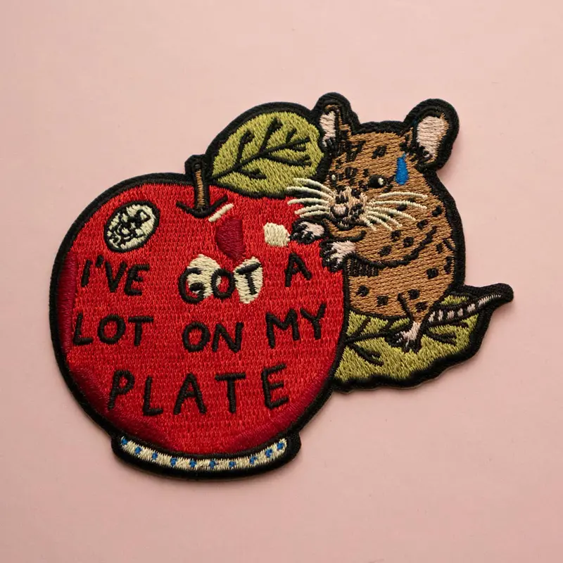 I’ve Got a Lot on My Plate Felt Patch