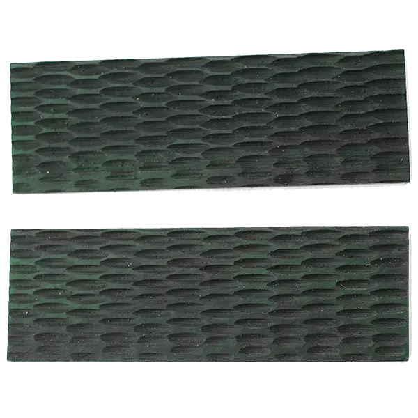 Jigged Black/Green Bone Knife Scales – Genuine Bone, 3″ × 1″ × 1/8″