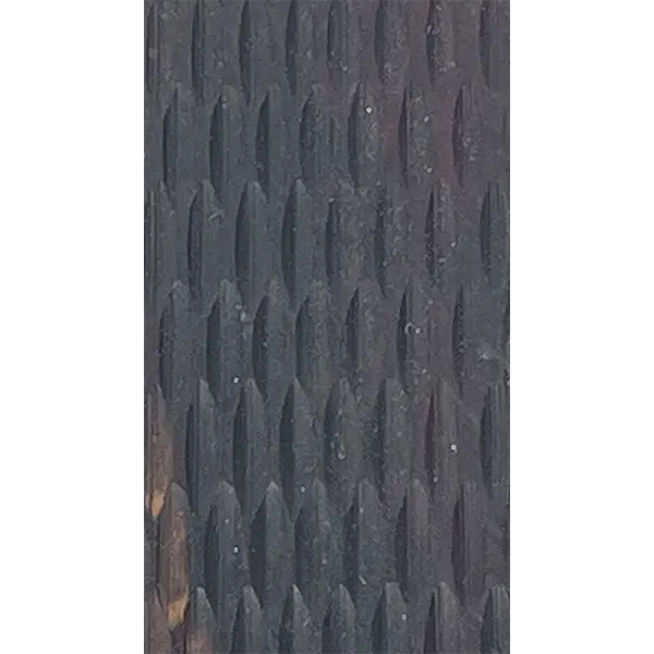 Jigged Bone Blank – Black & Amber Tone, Approx. 3″ × 1″ × 1/8″