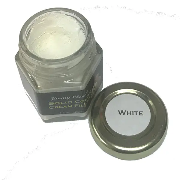 Jimmy Clewes Cream Filler in Pure White – Solid Color Finish