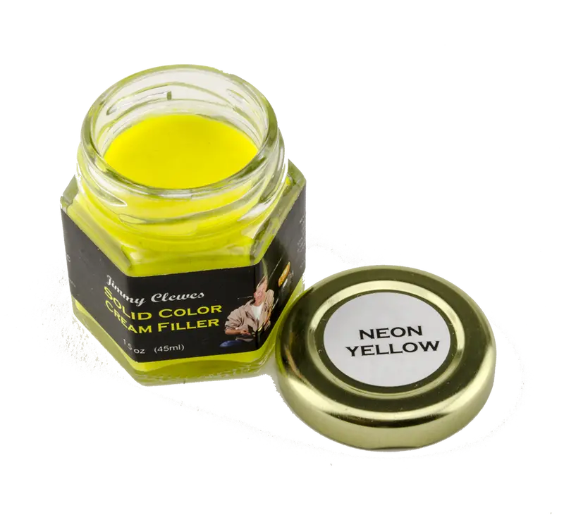 Jimmy Clewes Cream Filler in Vibrant Neon Yellow – Solid Color Finish