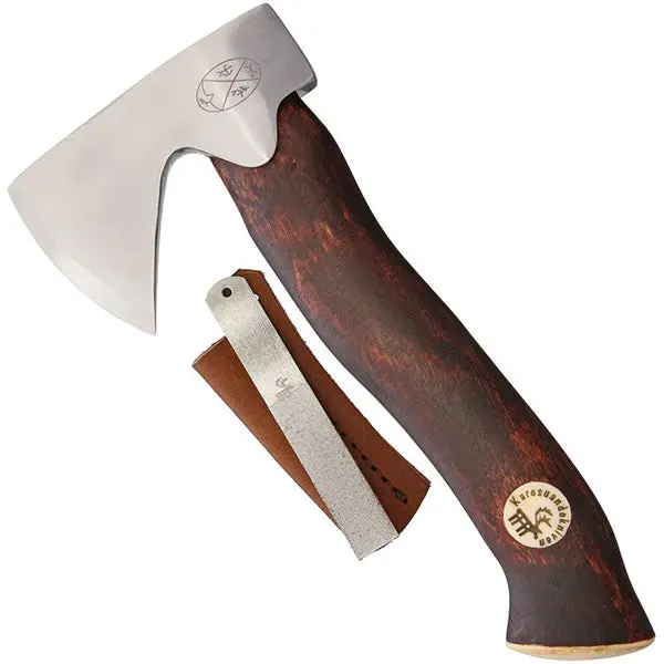 Karesuando Kniven Unna ksu Hunter’s Axe – Brown-Stained Birch Handle, 8.75″ OAL