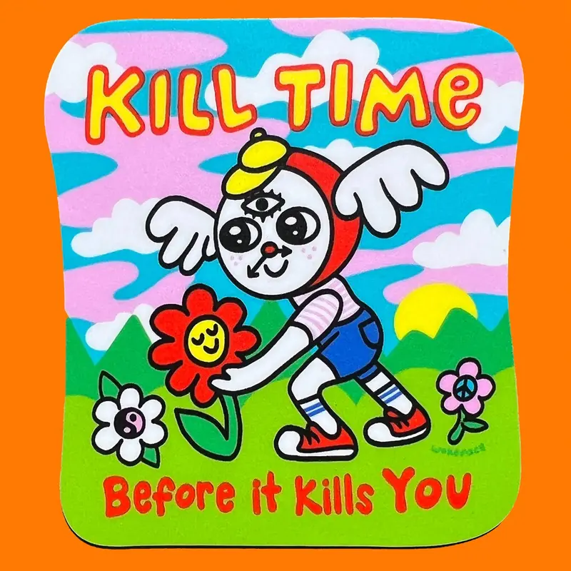 Kill Time Humor Sticker