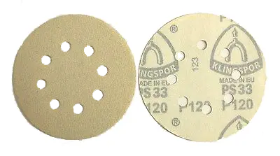 Klingspor 5-Inch 8-Hole Hook-and-Loop Sanding Discs – 50-Pack Variety Set
