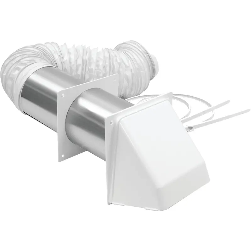 Lambro Exhaust Bath Fan Vent Kit – 6-Piece Ducting And Installation Accessory Set 1