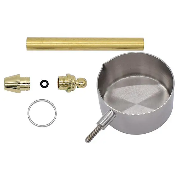 Large Hanging Coffee Scoop – 60 ml (4 oz) Stainless Steel with Gold Accents, Model 683