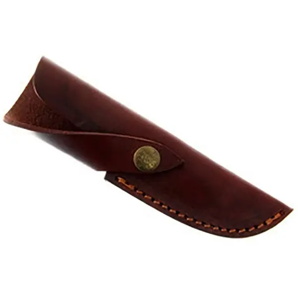 Leather Thumb-Snap Knife Sheath – SH34 (1.375″ Opening × 4.875″ Length)