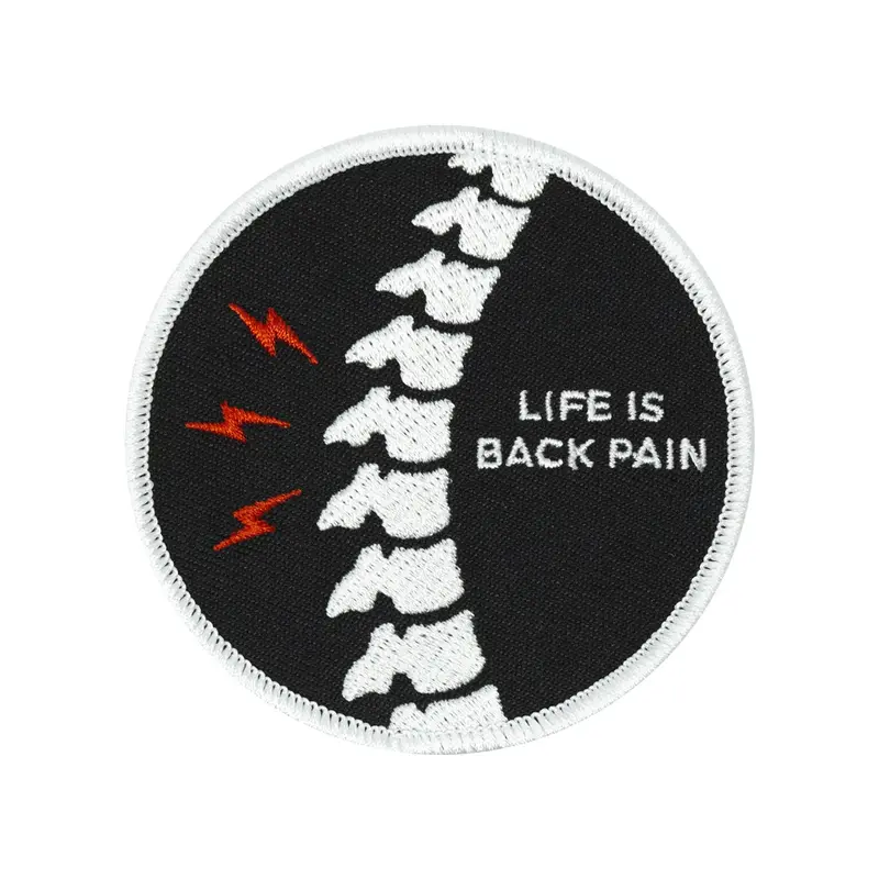 Life Is Back Pain Humor Iron-On Patch