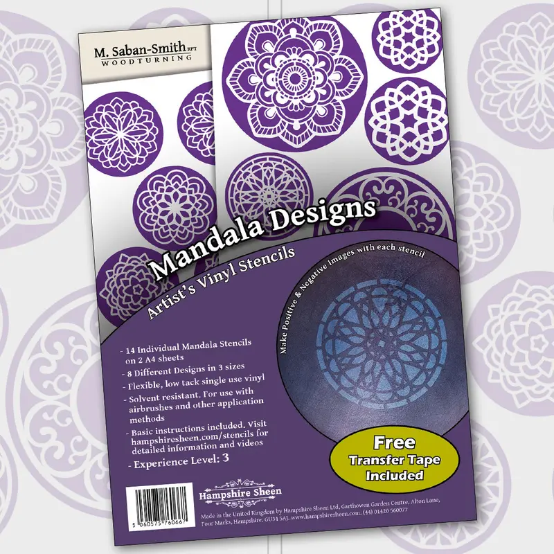Mandala Pattern Vinyl Stencil – Intricate Circular Art & Surface Decoration