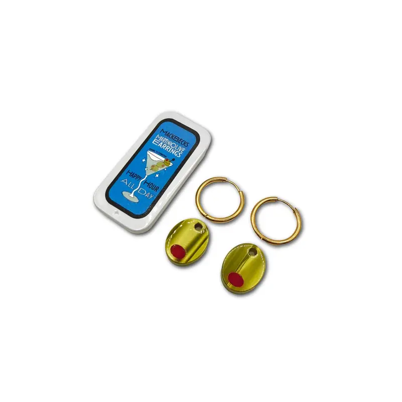 Martini Olive Dangle Earrings