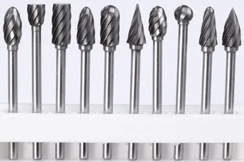 Master Carver 10-Piece Industrial-Grade Carbide Burr Assortment