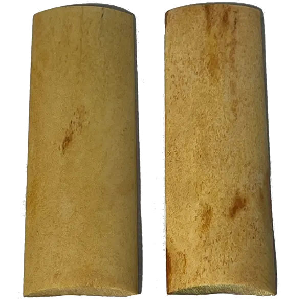 Matte Brown Dyed Bone Handle Material – Subtle Satin Finish, .25″ × 1.5″ × 5″