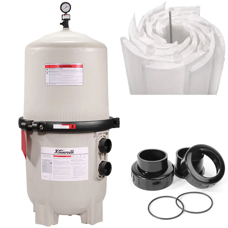 Maximum Clean DE Inground Pool Filter – 60 sq. ft. Capacity, 120 GPM Flow Rate