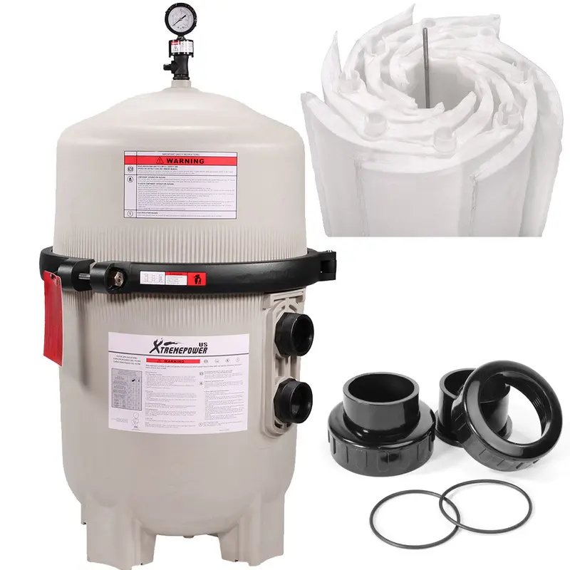 Maximum Clean Diatomaceous Earth Pool Filter – 48 sq. ft., 96 GPM for Inground Systems