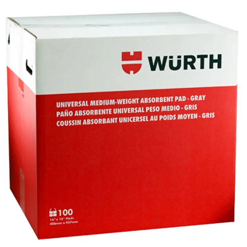 Medium-Weight Perforated Absorbent Pads – Gray, 16″ × 18″, 100 per Box