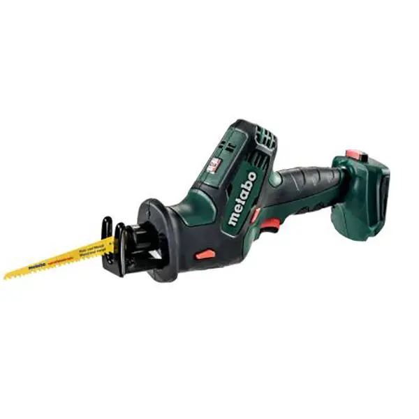 Metabo SSE 18 LTX Compact Reciprocating Saw – 18V Cordless, Bare Tool in Cardboard Packaging