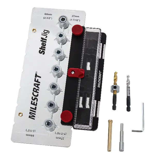 Milescraft Shelf Jig – Adjustable Drilling Guide for Perfectly Level Floating Shelves