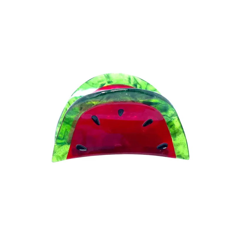 Mini Watermelon-Shaped Hair Claw – Cute Fruit Accessory