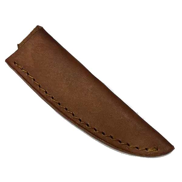 Minimalist Peanut Brittle Leather Knife Sheath – SHWWA-P (3/4″ Opening, 3.75″ Length)