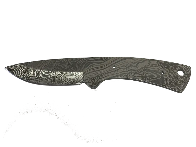 Mitch Skinner Damascus Knife Blank – Economical Custom Knife Starting Point