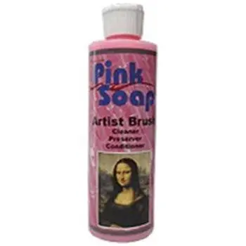 Mona Lisa Pink Soap Brush Cleaner – Water-Based Formula