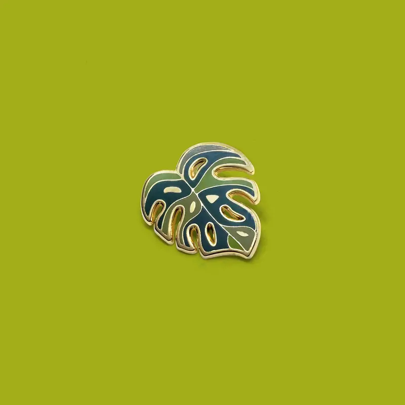 Monstera Deliciosa Botanical Enamel Pin