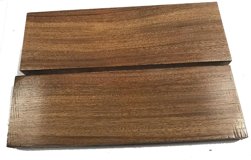 Mopane Wood Knife Scales – Handcrafted Pair for Custom Knifemaking