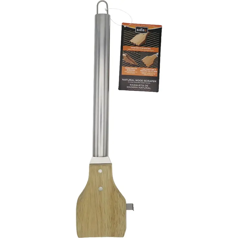 Mr. Bar-B-Q Stainless Steel Grill Brush With Hardwood Handle 1