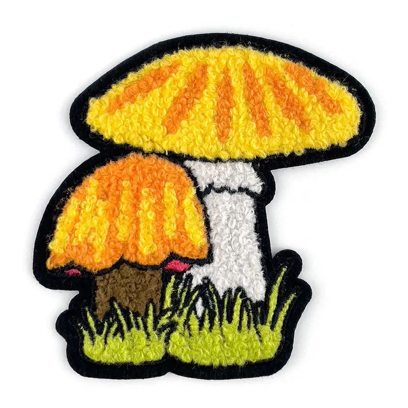 Mushroom Chenille Embroidery Patch