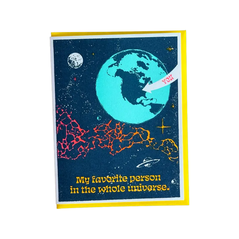 My Favorite Person In The Universe Card
