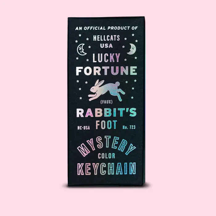 Mystery Rabbit’s Foot Keychain (Faux Fur Design)