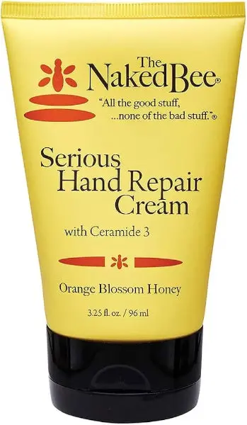 Naked Bee Orange Blossom Honey Hand Repair Cream – 3.25 oz Intensive Treatment